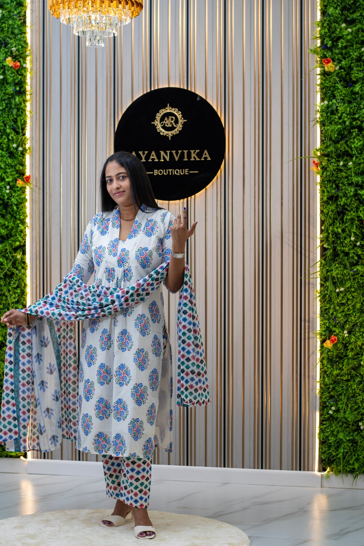 Pure Jaipur Cotton 3-Piece Set