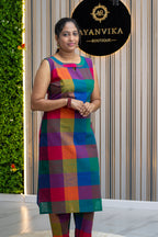 Madras Check Handloom Co-ord Set