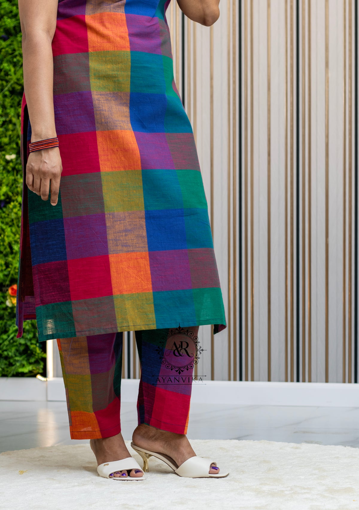 Madras Check Handloom Co-ord Set