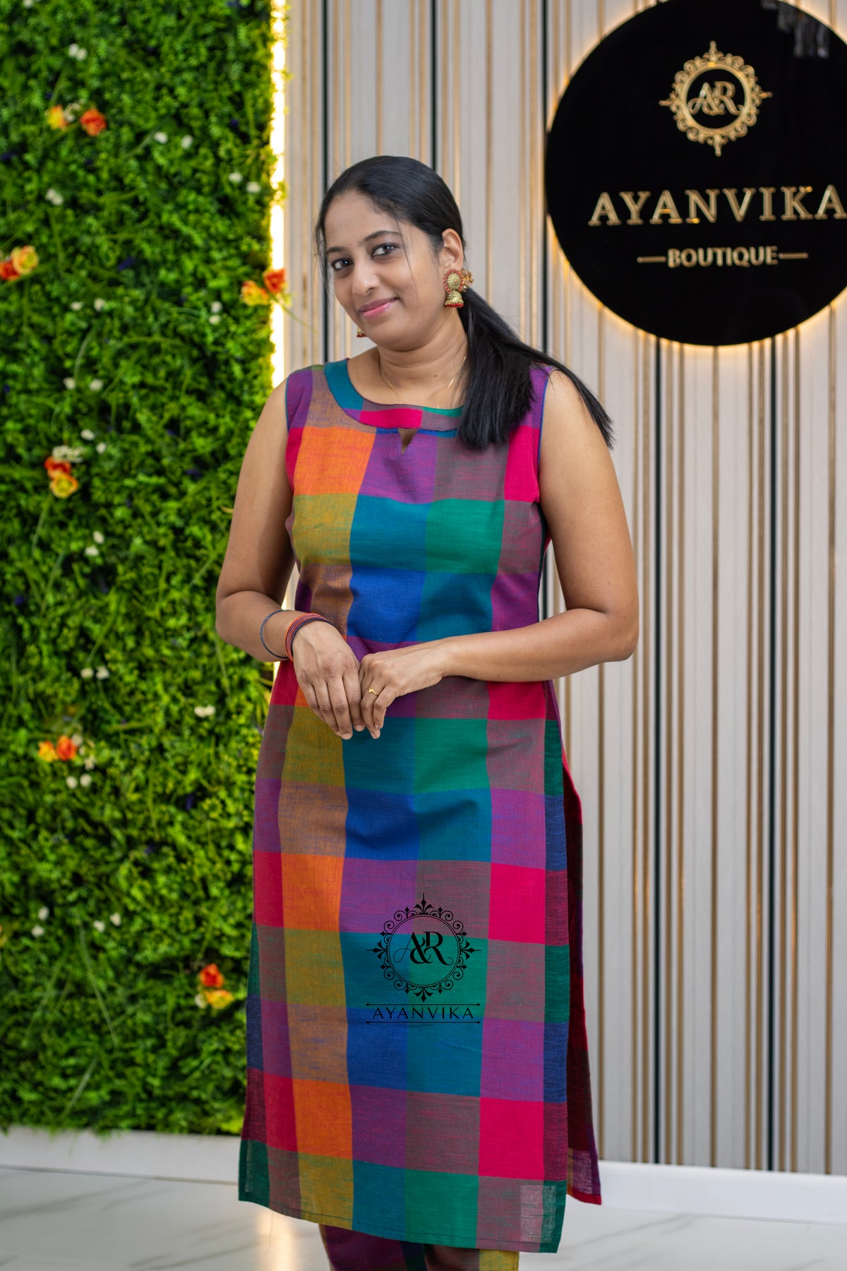 Madras Check Handloom Co-ord Set