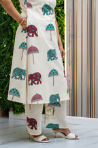 Premium Floral Fine cotton Flex Kurta & Palazzo set