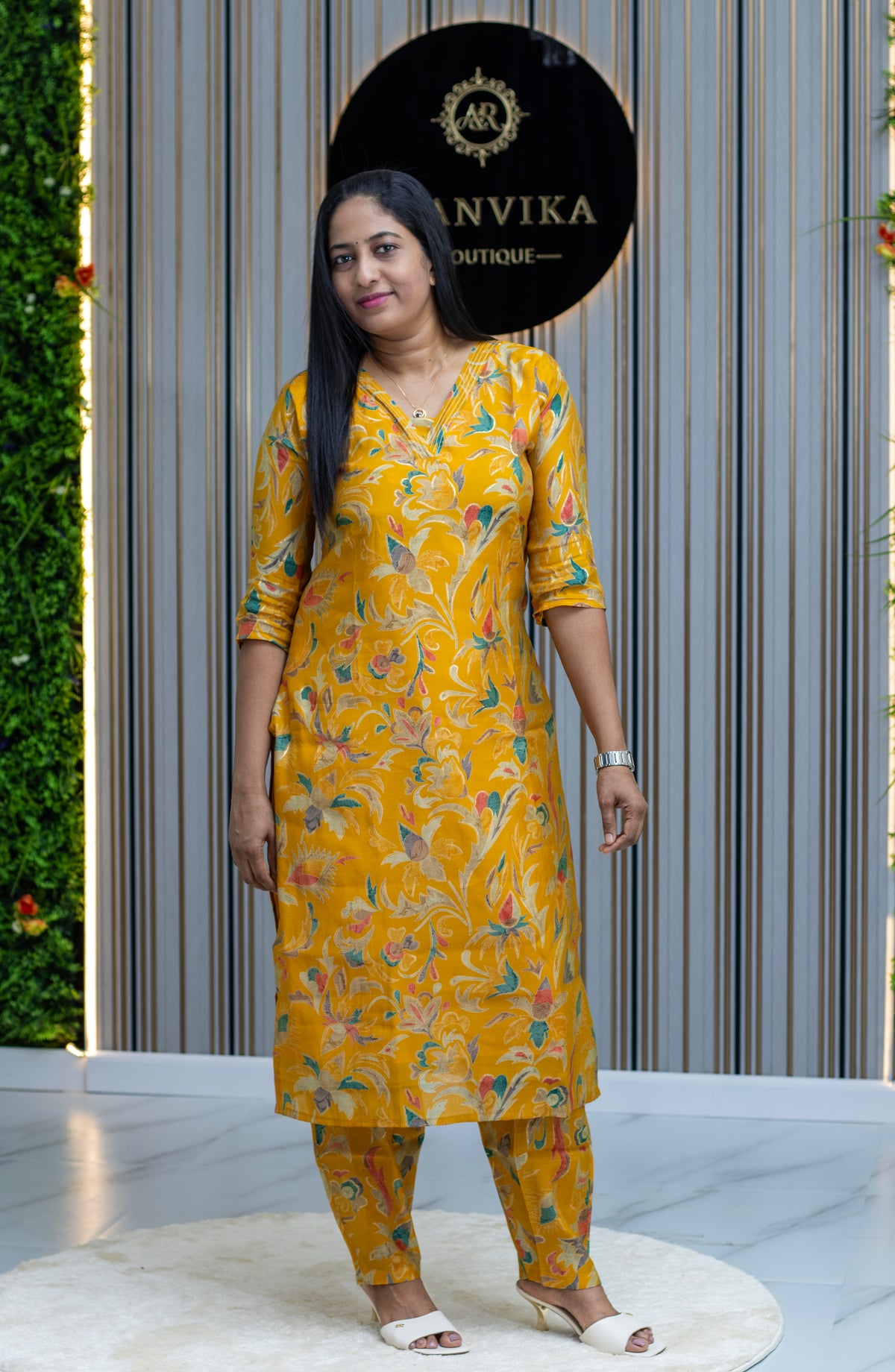 Mull Chanderi Fabric Coord set