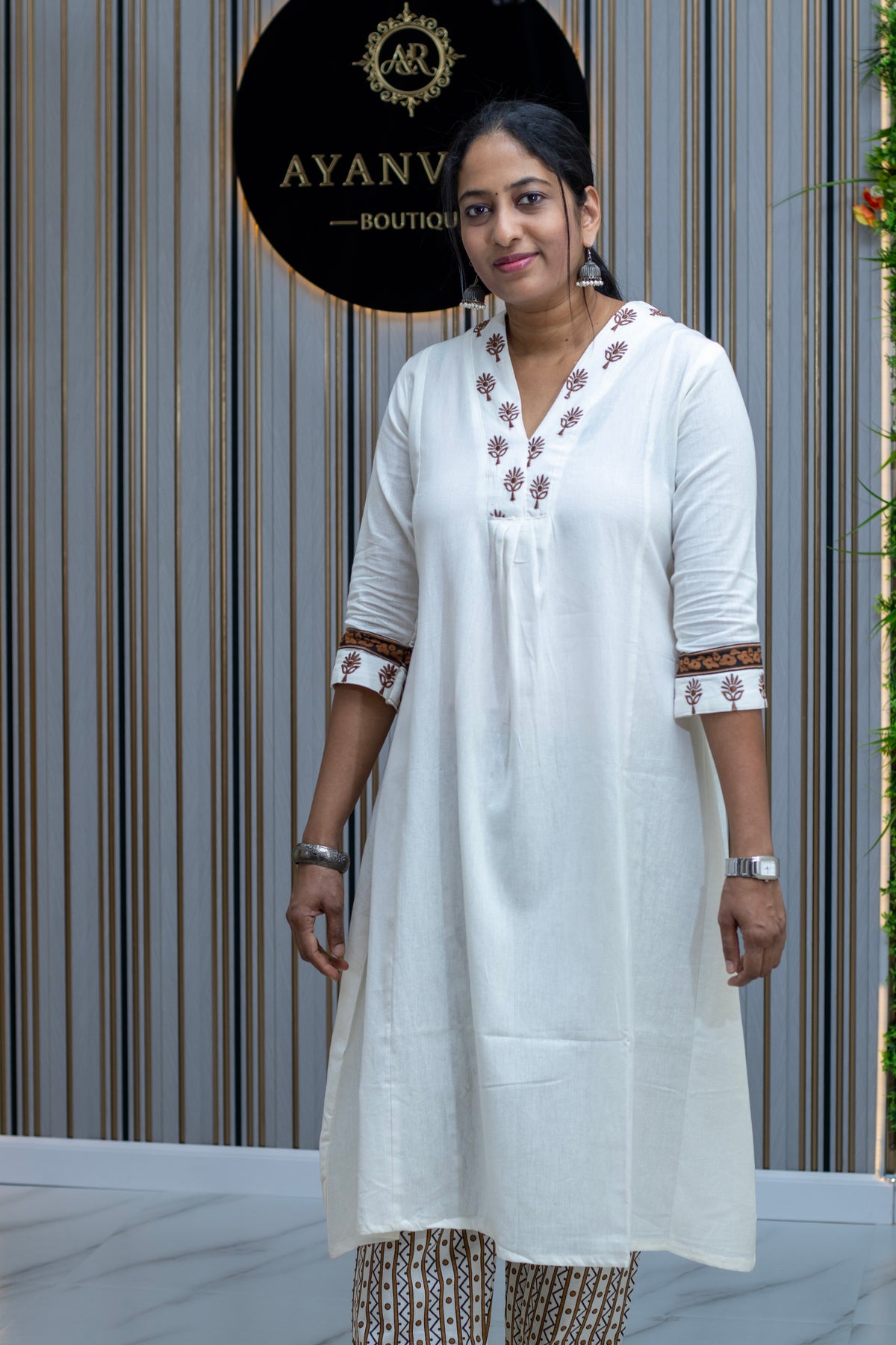 Cotton Flex Off-white Kurta