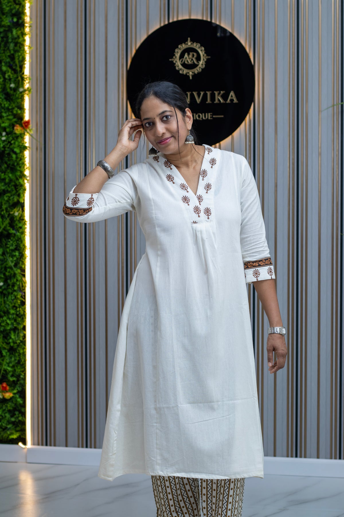 Cotton Flex Off-white Kurta