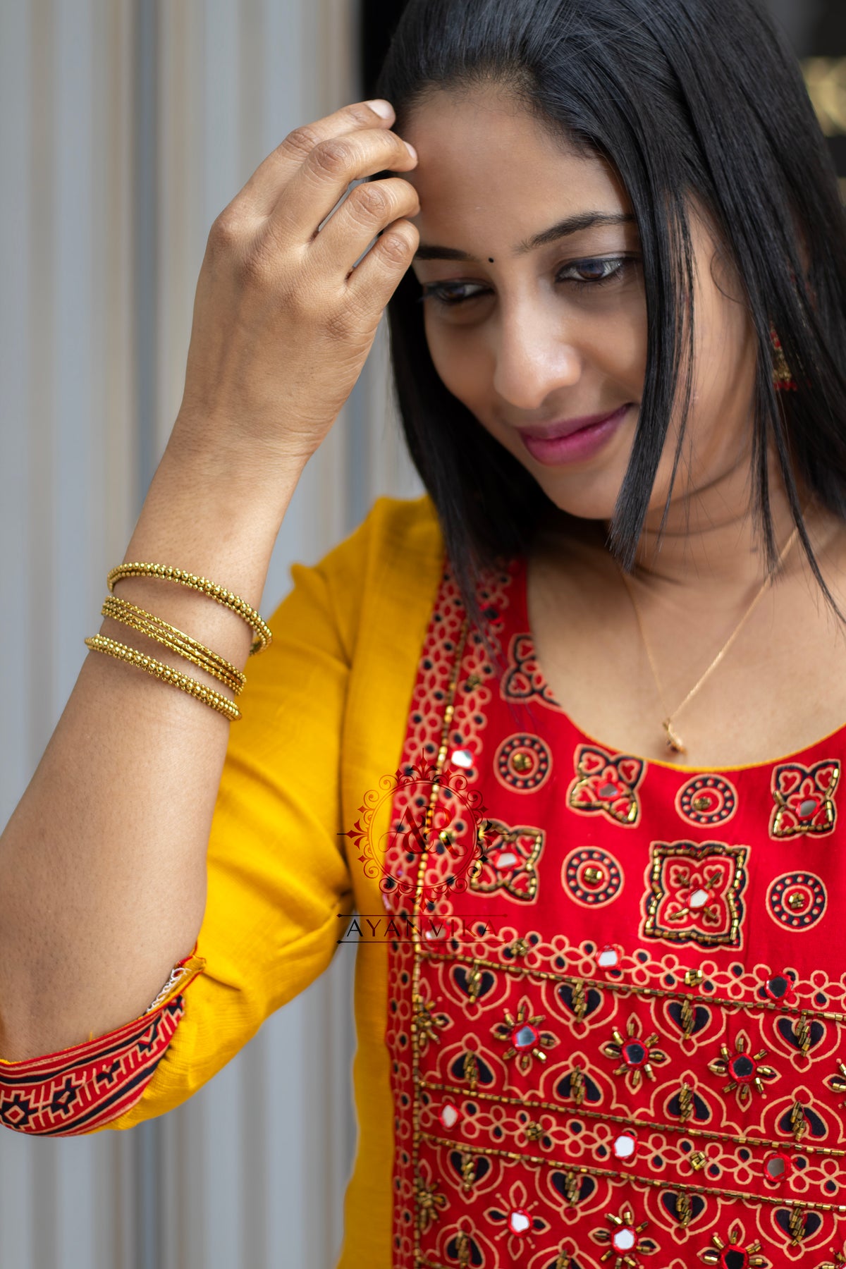 Classic Feel Ajrak Cotton Kurti
