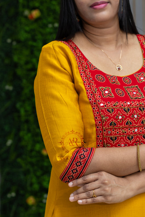 Classic Feel Ajrak Cotton Kurti