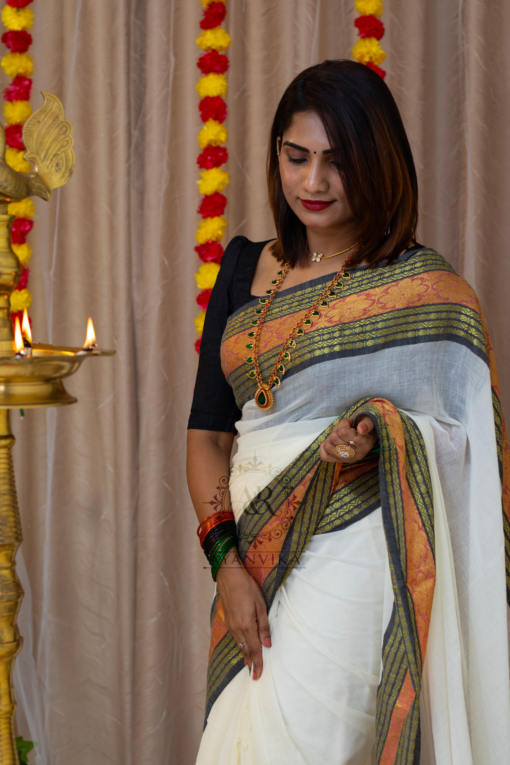 Mulmul cotton Saree