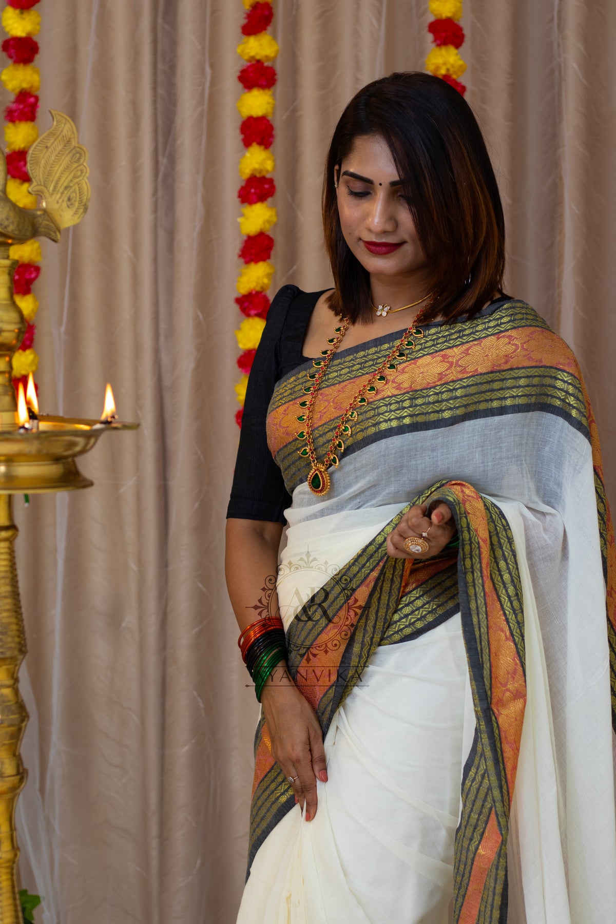 Mulmul cotton Saree