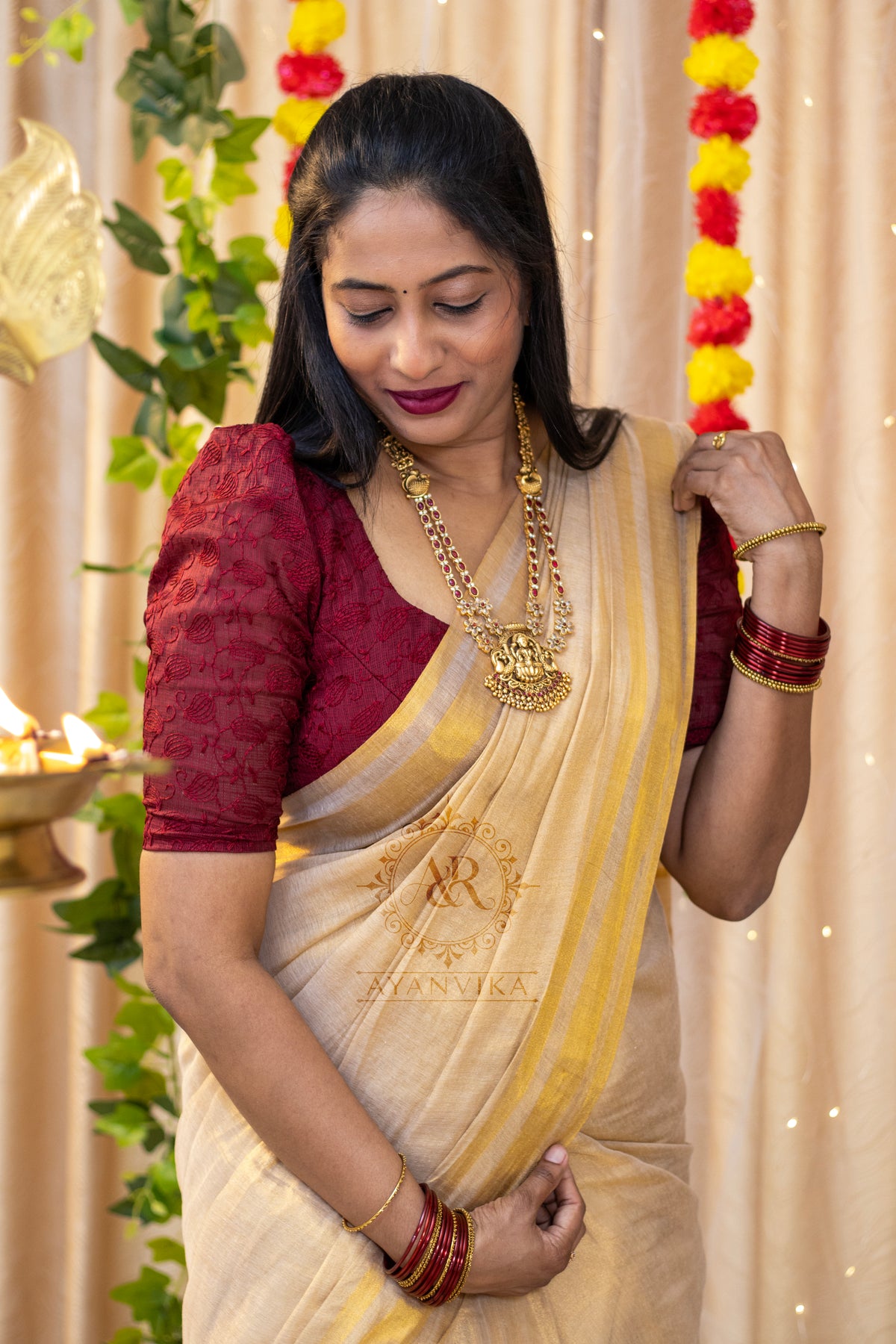 Tissue organza Saree