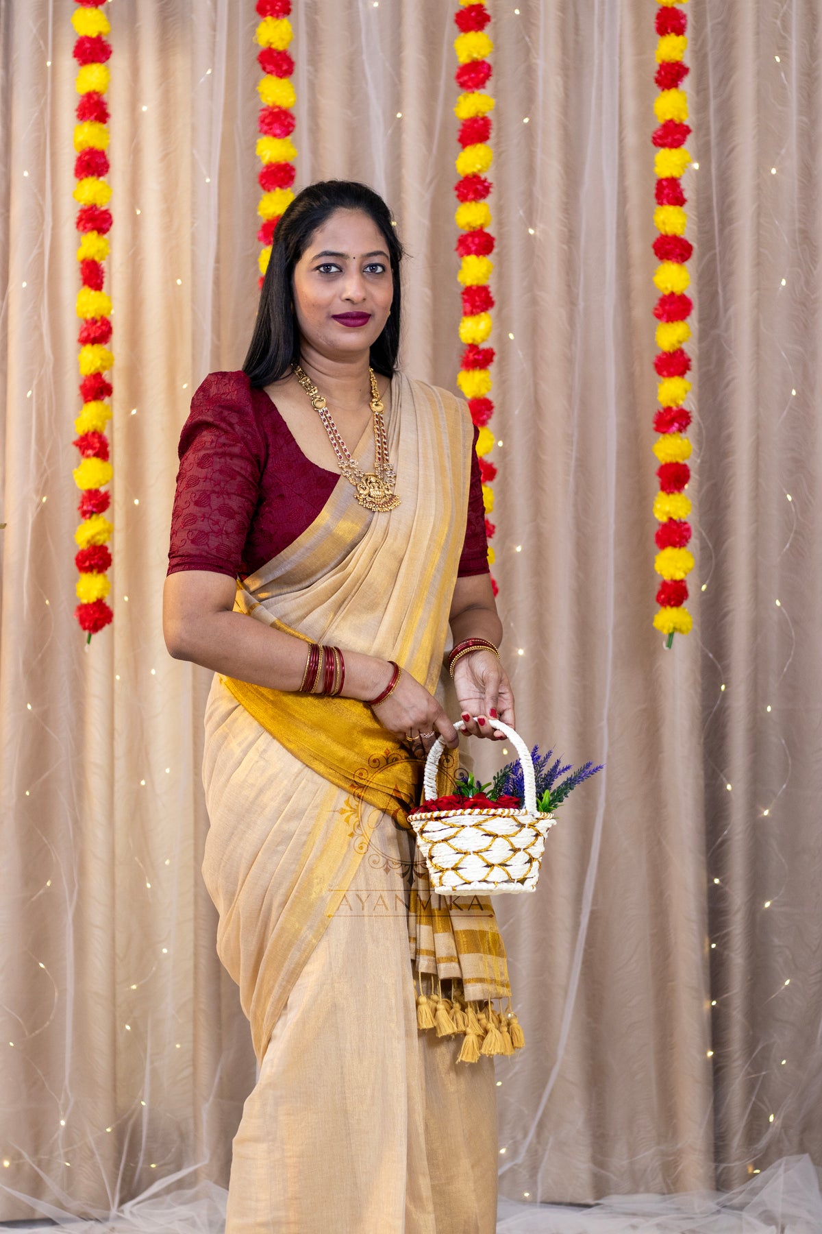 Tissue organza Saree