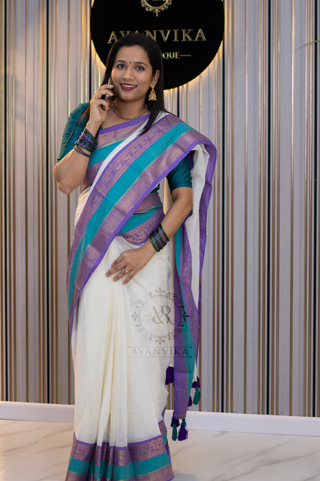 Mulmul Cotton Saree