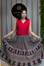 Panel Cut Flair Skirt & Top