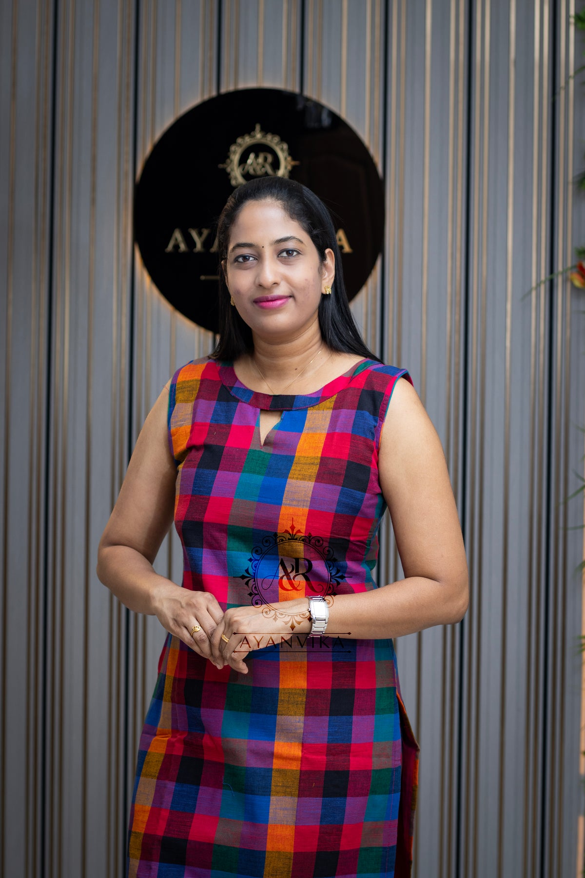 Madras Check Handloom Co-ord Set