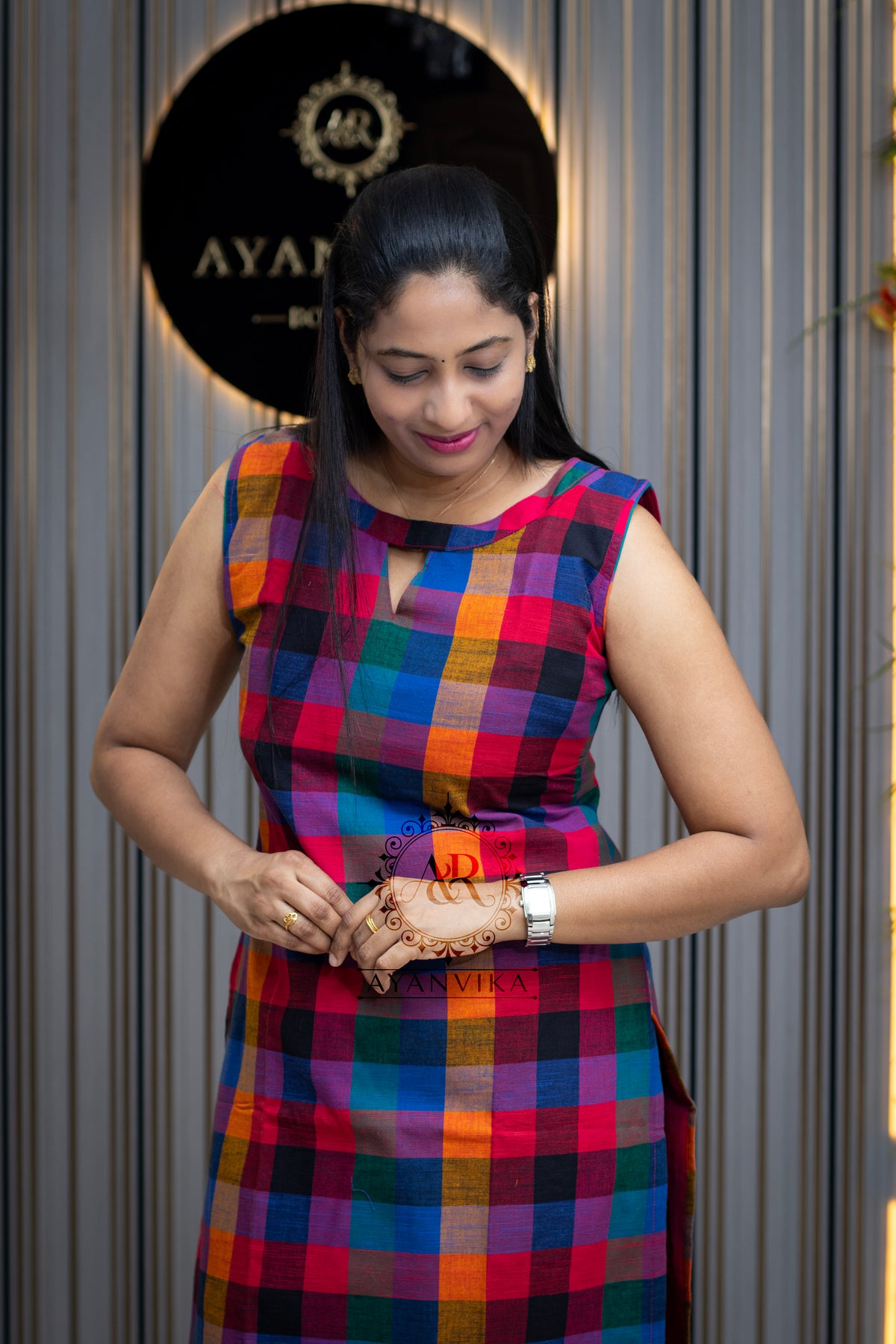 Madras Check Handloom Co-ord Set