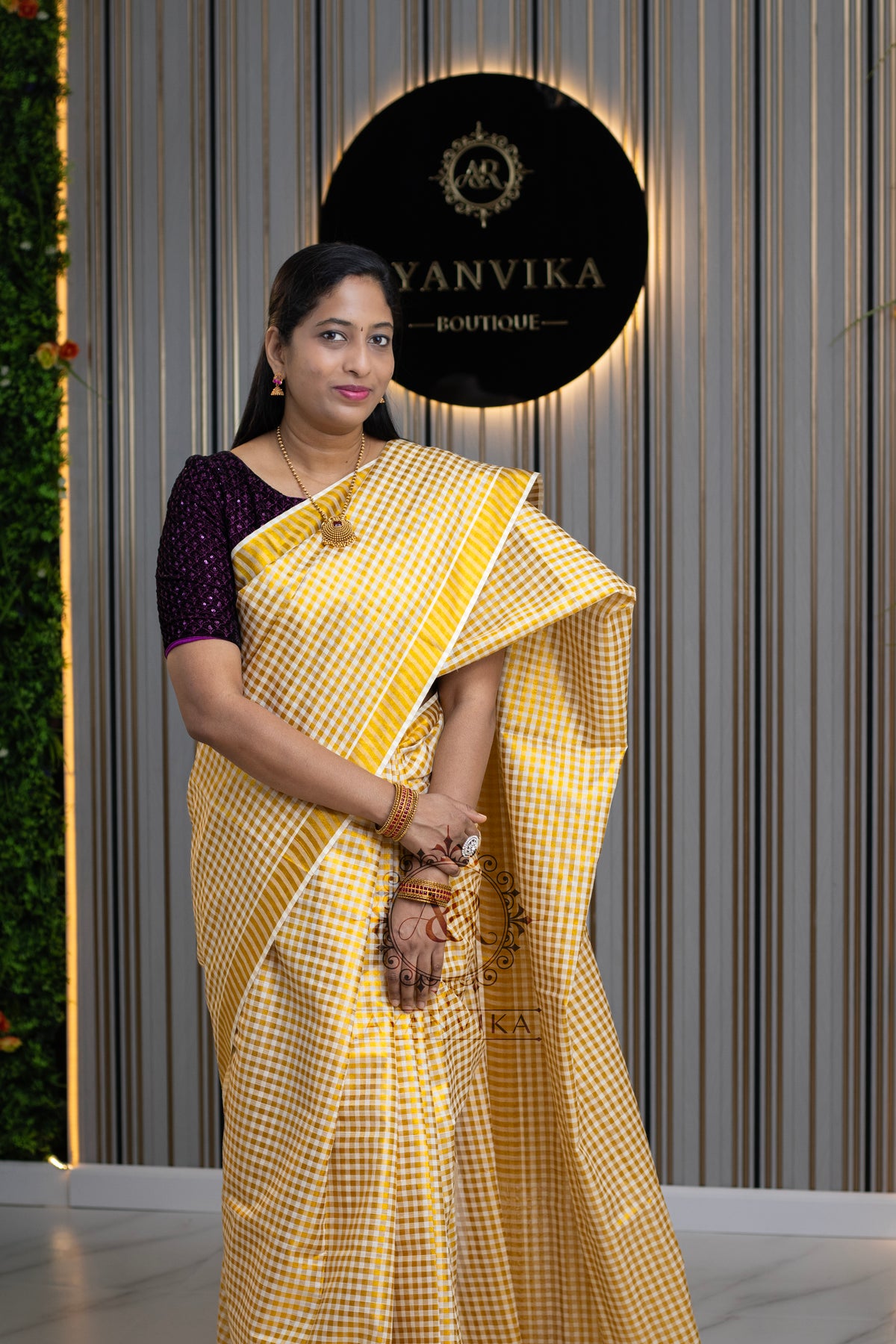 Kerala Micro Check Saree