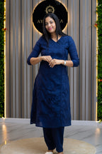 Chikankari Angrakha Pant Co-ord Set