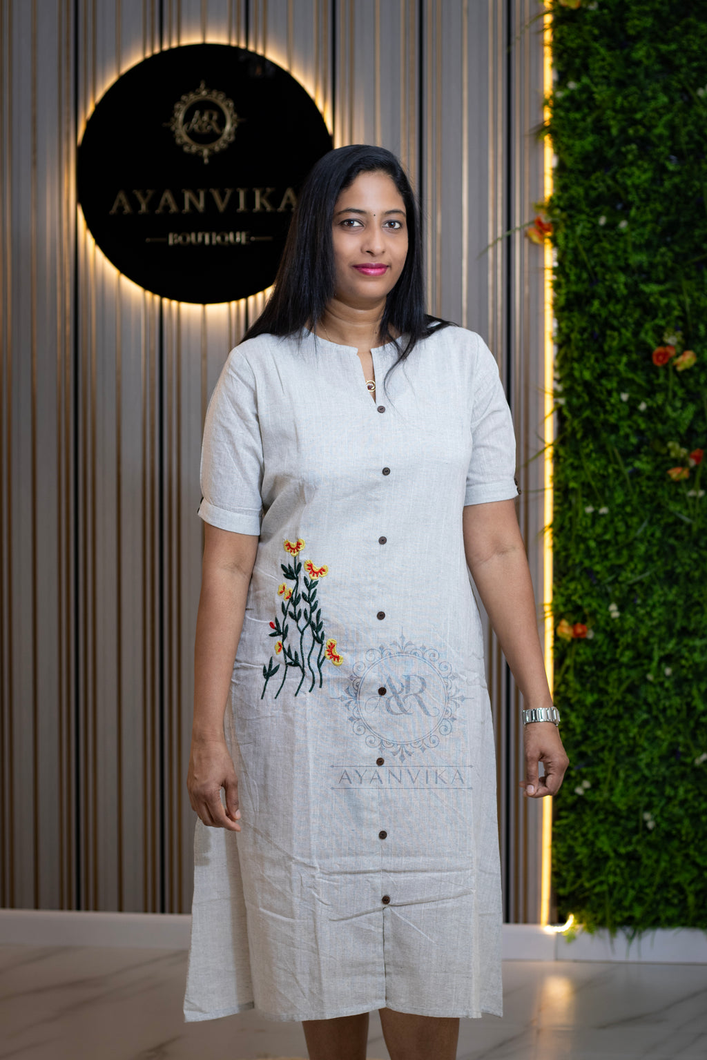 Khadi Cotton Aline Frock