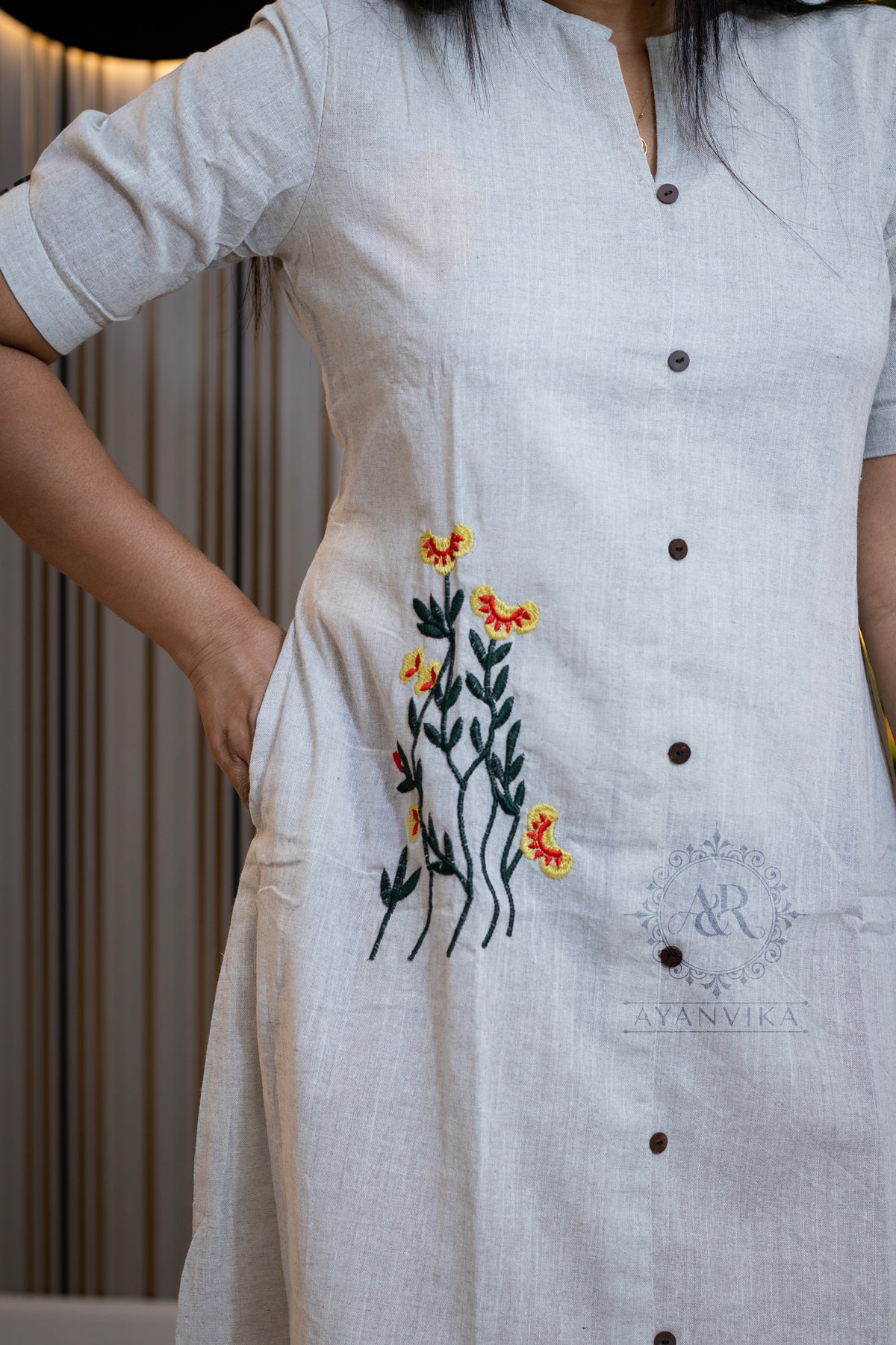 Khadi Cotton Aline Frock