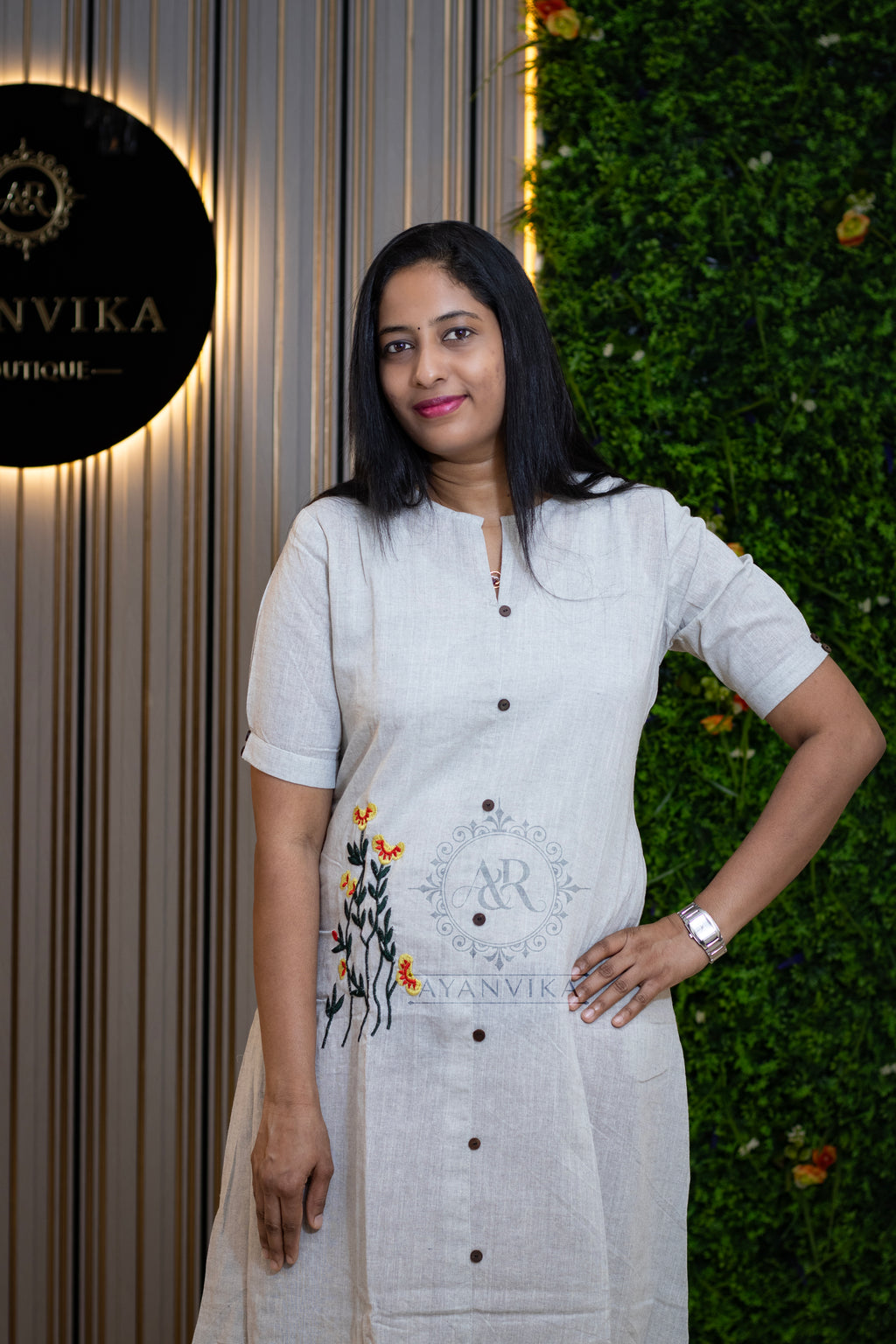 Khadi Cotton Aline Frock