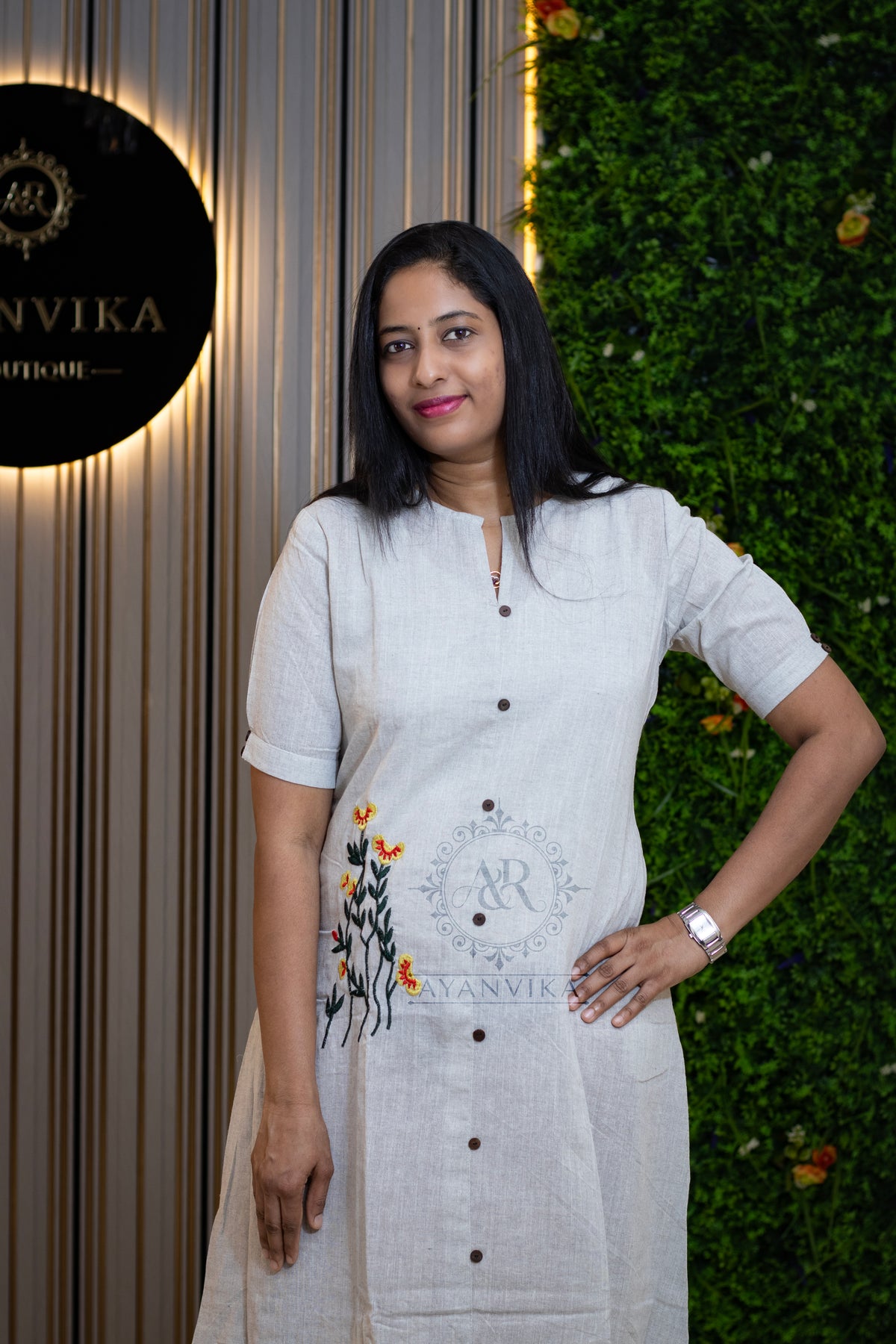 Khadi Cotton Aline Frock