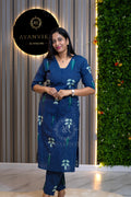 Cotton Kantha Material Top & Pant