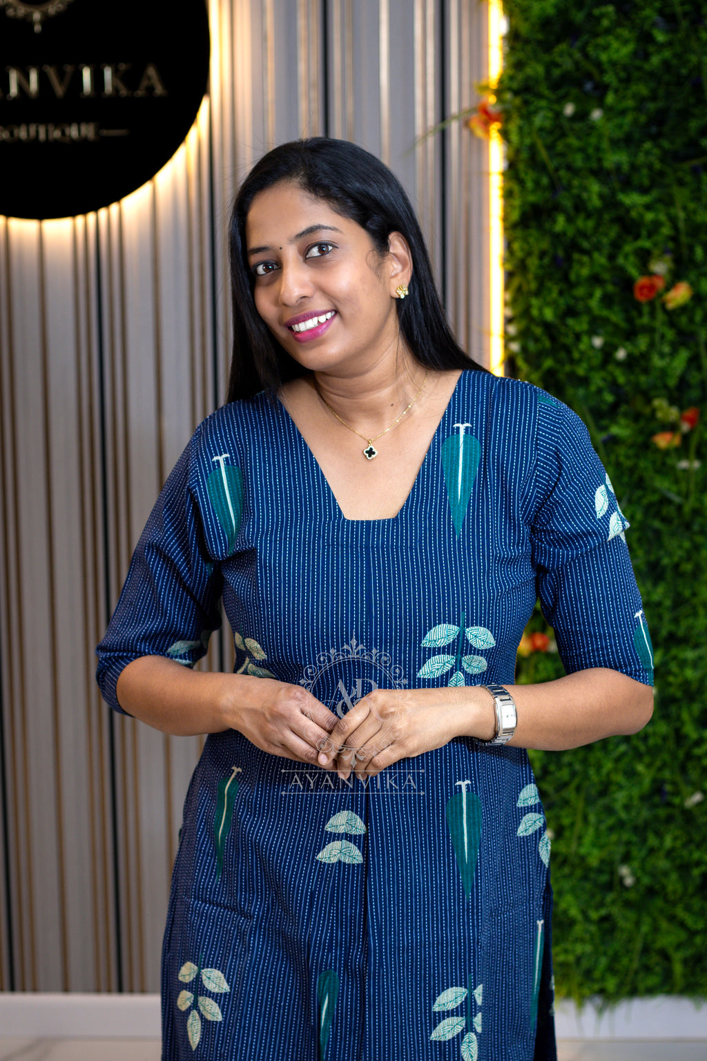Cotton Kantha Material Top & Pant