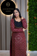 Classic Feel Ajrak Cotton Kurti