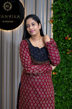 Classic Feel Ajrak Cotton Kurti