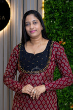 Classic Feel Ajrak Cotton Kurti