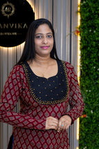 Classic Feel Ajrak Cotton Kurti