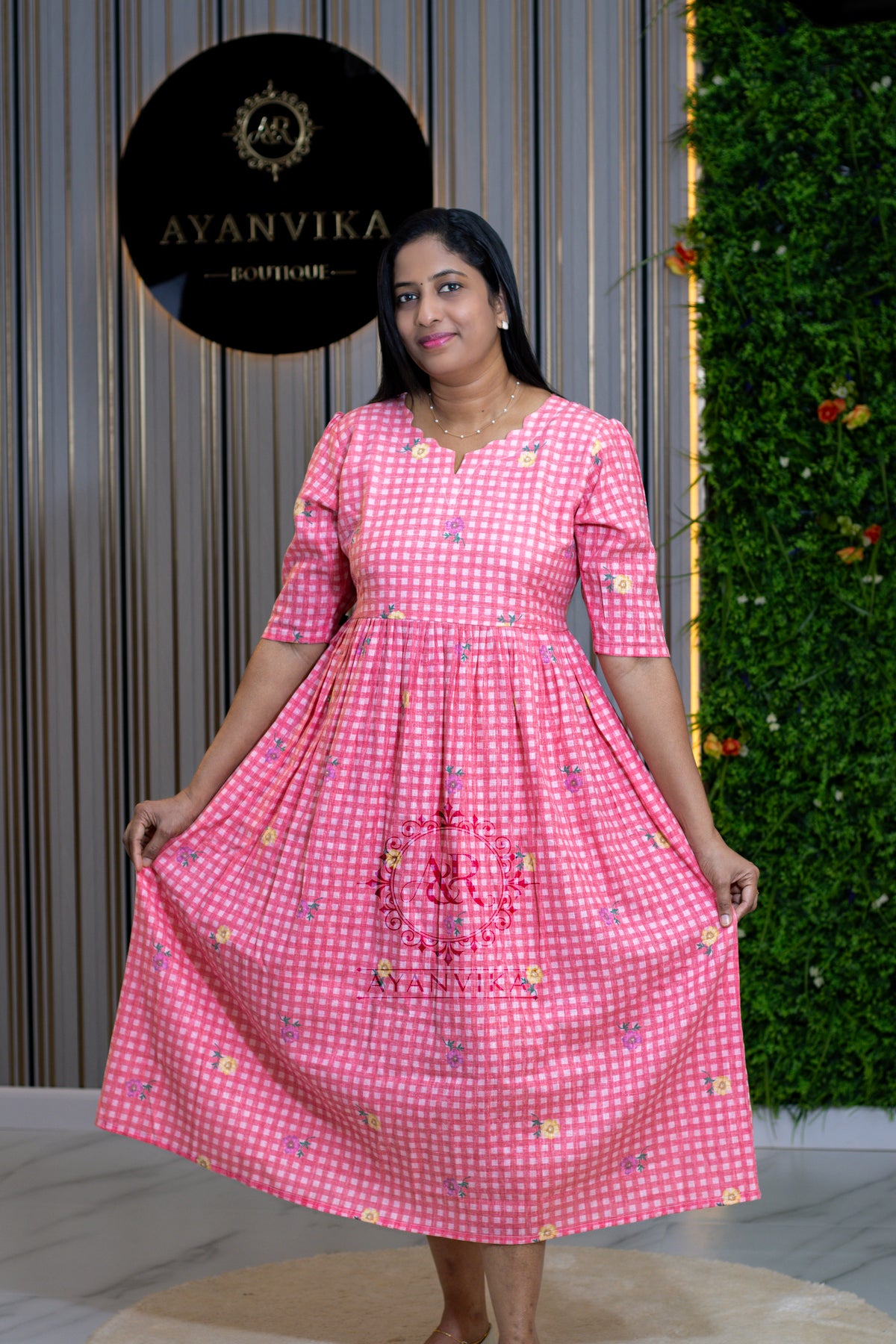 Premium Linen Cotton Frock