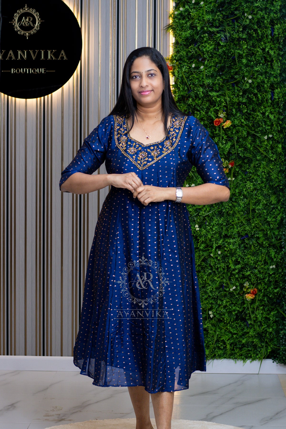 Vichithra silk Aline Top
