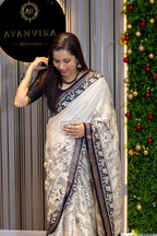 Rashmika inspired Kalamkari Saree